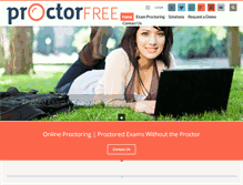 Tablet Screenshot of proctorfree.com